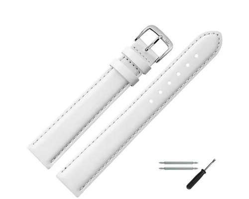 MARBURGER Uhrenarmband 22mm Leder XL Extra Lang