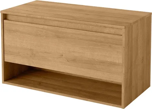 FACKELMANN Waschbeckenunterschrank Natura - Waschbeckenunterschrank ohne Beckenausschnitt, modernes Design und viel Stauraum für Ihr Badezimmer.