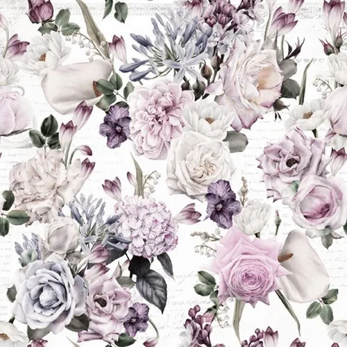 Servietten Kukkien Iloa - Vintage Blumenvielfalt 33x33cm 20