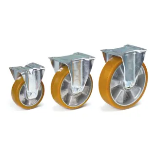 FETRA Bockrolle 200 x 50 mm, 71324 - Transportroller mit hoher Tragkraft von 400 kg und geräuscharmem Lauf. Ideal für stabile Bewegungen und lange Lebensdauer auf ebenen Böden.