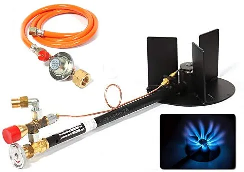 Hochleistungsbrenner 14 kW - Gaskocher Made IN Germany - Kocher-Zubehör mit Zündsicherung und langem Brennerrohr, ideal für große Töpfe und vielseitige Anwendungen wie Bierbrauen und Gulaschkanonen.