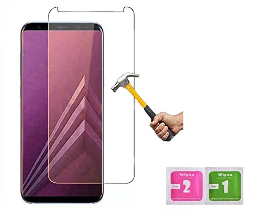 ino Schutzglas kompatibel mit Panzerglas Samsung Galaxy A8 2018 Panzerfolie Displayschutzglas Harte Folie Schutz Glasfolie Schutzfolie 9H Härte Displayglas