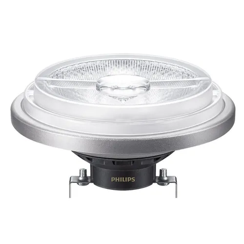 Philips MASTER LEDspot ExpertColor AR111 G53 10,8W 620lm dimmbar - LED-Lampe G53 mit 10,8W und 620lm, ideal für ein warmes Ambiente dank hohem CRI-Wert von über 90. Perfekt für Hotels und Wohnräume, dimmbar für individuelle Lichtstimmungen.