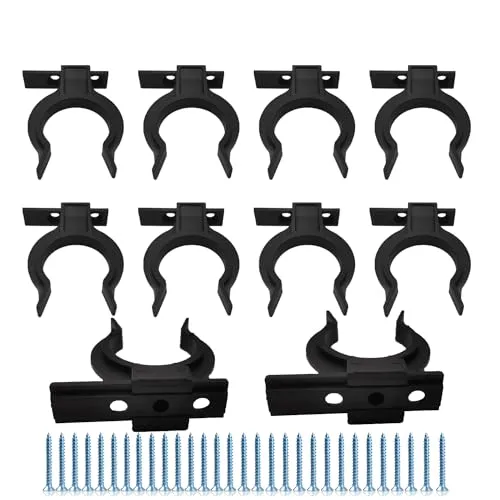 Panxef Küche Sockel 10 Stück Küchen Sockelleisten Clips Leistenclips für Sockelleiste mit 30 Schrauben, Küchensockel Befestigungsclips Sockelblendenhalter für 32-42mm Küchenfüße