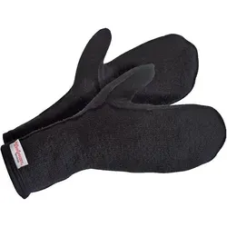 Woolpower Fäustling Mittens Thin 400 - Wollhandschuhe black M - Handschuhe aus weichem Ullfrotté mit exzellenter Isolierung und waschbar bei 60°C. Ideal für kalte Tage, perfekt für Unisex und Erwachsene.