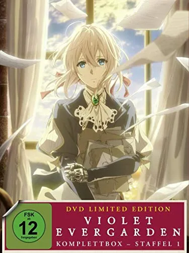 Violet Evergarden - Staffel 1 - Komplettbox - Limited Special Edition [4 DVDs] - Filme, inklusive limitierter Special Edition mit 4 DVDs und emotionaler Geschichte, ideal für Anime-Fans.