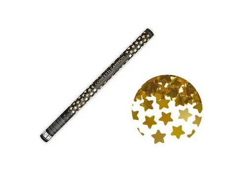 partydeco Konfetti Konfettishooter Sterne 80cm Gold