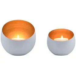 2er Set Boho Deko Windlicht Teelichthalter Kerzenhalter Juju Weiss