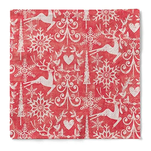 Papierservietten Rot von Mank