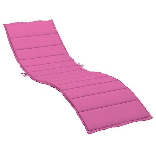vidaXL Wasserabweisende Sonnenliegenauflage, Rosa in pink von vidaXL