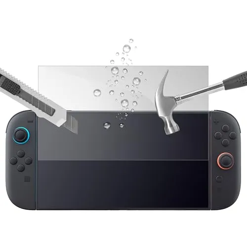 SUBSONIC - Nintendo Switch 2 Bildschirmschutz aus gehärtetem Glas - Ultra resistent gegen Stöße und Kratzer - Schutzschirm HD 0,33mm Ultra Transparent tempered glass - Härte 9H - Für Switch 2