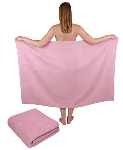 Betz Maxi Duschtuch Berlin – großes Frottee Duschtuch 100x200 cm aus 100% Baumwolle – saugstark & weich – hochwertiges, pflegeleichtes Handtuch für Damen & Herren Farbe Lotus