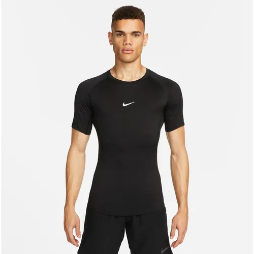 Nike Pro Funktionsshirt Herren - Schwarz-Weiß, Größe M - Kleidung - Elastisches Funktionsshirt mit Dri-FIT-Technologie für optimale Feuchtigkeitsregulation und Atmungsaktivität, ideal für Sport und Training.