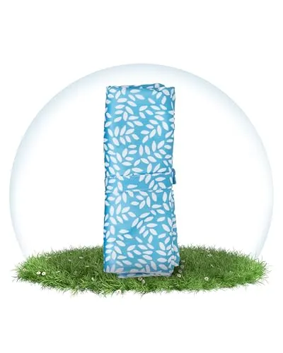 Hinzling Wickelunterlage für Unterwegs - Malibue Blue - Abwaschbare, Schadstofffreie, Nachhaltige und Moderne Unterlage - Must-Have Baby Reise Zubehör