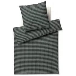 Joop! Flanell Bettwäsche Soft Mesh 45005-4 in Grün in grün von JOOP!