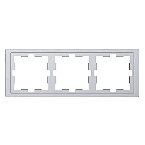 Schneider Electric Merten D-Life-Rahmen für Steckdosen und Schalter, 3-fach, System Design, edelstahl, Artikelnummer MEG4030-6535