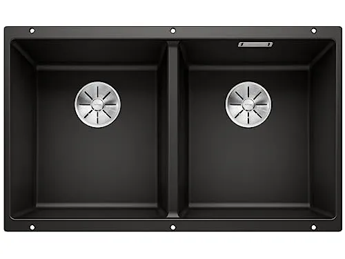 BLANCO SUBLINE 350/350-U Granitspüle in schwarz von BLANCO