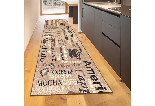 TeppichHome24 Moderner Küchenteppich, Höhe: 5 mm, pflegeleicht und robust