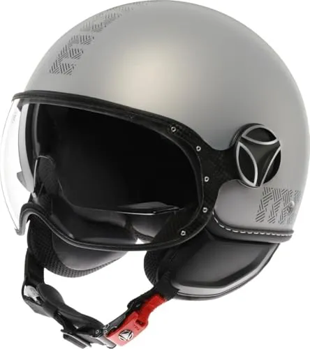 MOMODESIGN FGTR Evo E2206 HIP MATT Grey/Cerulean Grey XL - Motorradhelm mit ECE 22.06 Zertifizierung, bietet höchsten Schutz und stylisches Design für anspruchsvolle Fahrer.