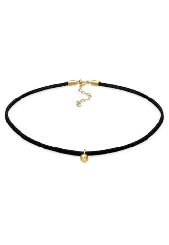 Elli Halskette Damen Choker mit Kugel Anhänger - Elegante 32 cm Choker-Halskette aus 925 Sterling Silber mit Kugel Anhänger, perfekt für jeden Anlass. Handgefertigt und anlaufgeschützt, ein Must-Have für stilbewusste Frauen.