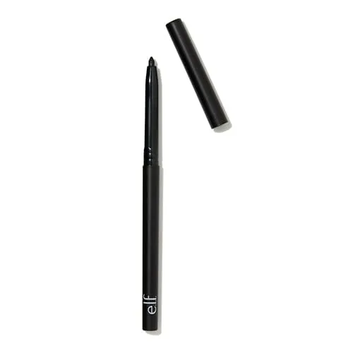 e.l.f. No Budge Retractable Eyeliner, Wischfestes Augenmakeup, Ultrapigmentiert, Lang Anhaltende Formel, Vegan & Tierversuchsfrei, Black, 0,18 g