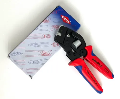 Knipex Crimpzange 97 53 09 - Selbsteinstellende Crimpzange für Aderendhülsen 0,08