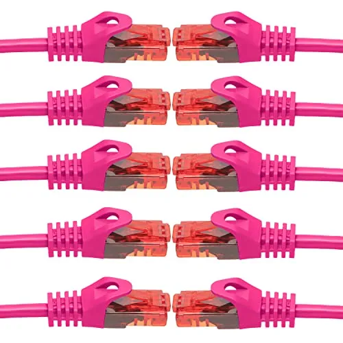 BIGtec LAN Kabel 7,5m Netzwerkkabel pink in pink von BIGtec