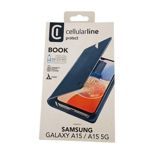 Produktbild Cellularline Book Case Samsung Galaxy A15 A15 5G Blau Bookcover Neu OVP