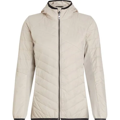 McKINLEY Damen Jacke Sierre HYB JKT W - Die McKINLEY Sierre Hybridjacke vereint Funktionalität und Stil. Mit ihrer Wasserabweisung und atmungsaktiven Eigenschaften ist sie ideal für Outdoor-Abenteuer. Praktische Taschen und elastische Bündchen bieten zusätzlichen Komfort.