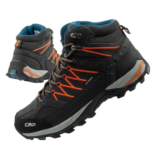 CMP Rigel Mid Trekking Shoes WP - Wasserdichte Wanderschuhe für Herren - Wanderschuhe mit optimalem Halt und atmungsaktivem Design, perfekt für Outdoor-Abenteuer und Alltag. PFC-frei und mit griffiger Sohle für Sicherheit auf jedem Terrain.