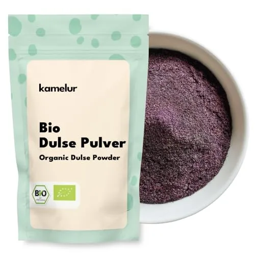 Kamelur Dulse Pulver Bio 1kg - Palmaria Palmata - Lappentang - Rotalge - Dulsepulver ohne Zusätze -