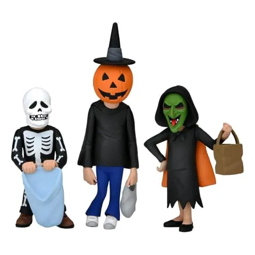 NECA Halloween 3 Toony Terrors Trick Or Treaters 6 Action Figure 3Pk - Actionfiguren-Set mit 3 beweglichen Figuren aus 