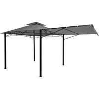 Berlinlodge Pergola Grau 490x275 cm – Moderner Sonnen- & Sichtschutz - Stylische Pergola mit beweglicher Seitenwand für flexiblen Schutz im Garten. Das pulverbeschichtete Stahlgestell und der wasserabweisende Polyesterbezug garantieren Stabilität und Langlebigkeit.