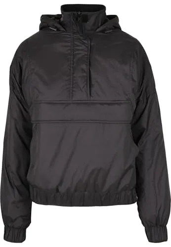 Urban Classics Ladies Panel Padded Pull Over Jacket Black S von Urban Classics