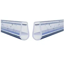 WITEN&NOCK Duschdichtung 5-6 mm Ersatzdichtung Ballondichtung Streifdichtung für Wasserabweiser, L: 80 cm, (2-St) weiß 80 cm