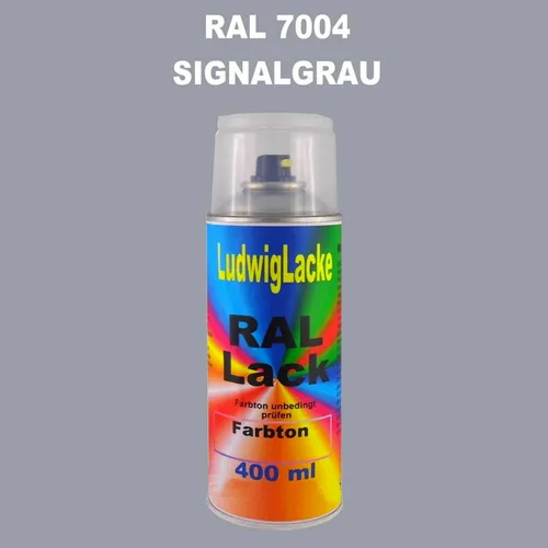 Signalgrau Seidenmatt 400ml Spraydose   Ral 7004 für Metall Holz Glas