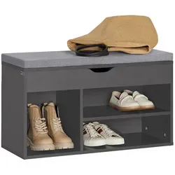 SoBuy Schuhbank FSR45 mit Sitzkissen von SoBuy