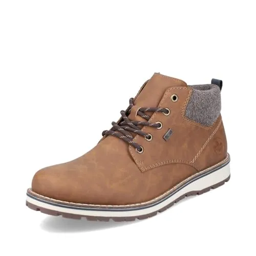 Rieker Herren Schnürstiefeletten 38419, wasserabweisende Übergangsstiefel - Herren-Stiefel mit riekerTEX-Membran für optimalen Nässeschutz und Atmungsaktivität, ideal für wechselhaftes Wetter.