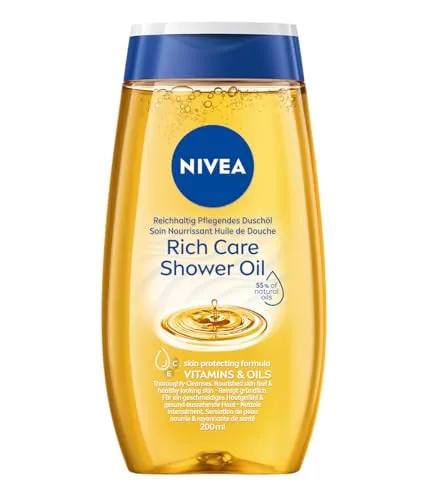 NIVEA Natural Duschöl mit natürlichen Ölen, 200 ml