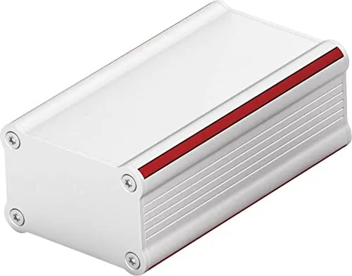 Fischer Elektronik TUS 58 39 120 ME Profil-Gehäuse - Universal-Gehäuse 120 x 58.9 x 39 mm, inklusive Deckelplatte und Designleiste; ideal für individuelle Projekte in der Elektronik.