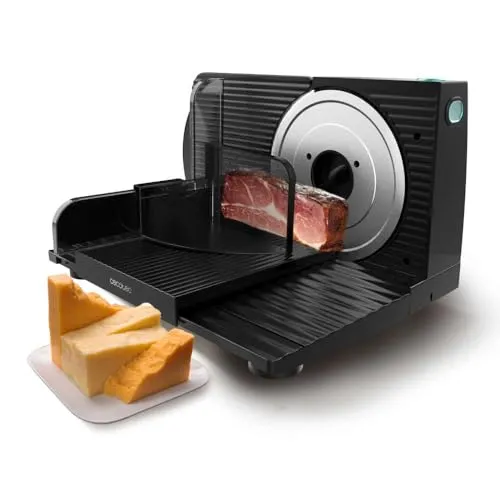 Cecotec Aufschnittmaschine Rock’nCut Shuriken 150 W in schwarz von Cecotec