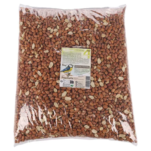 Flamingo Four Seasons geschälte Erdnüsse für Wildvögel 5 kg, NEU