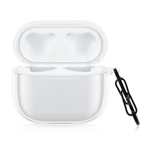 kwmobile Hülle kompatibel mit Lenovo LP40 - TPU Silikon Schutzhülle Case Cover Kopfhörer Transparent