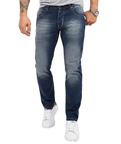 Rock Creek Herren Jeans Regular Fit - Bequeme Stretch Jeans für Männer - Hochwertige Rock Creek Herren Jeans im Regular Fit. Ideal für XXL-Männer, in verschiedenen Größen erhältlich. Komfortable Passform mit klassischem 5-Pocket-Style und modernem Stonewashed-Look.