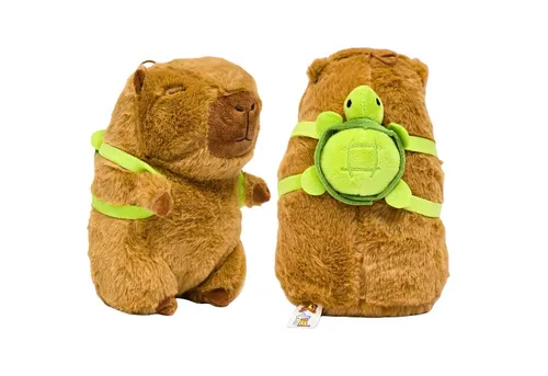 soma Kuscheltier Capybara mit Schildkröten-Rucksack von soma