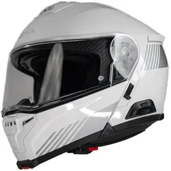 Sena Specter Klapphelm, Weiß, Größe XL für Männer - Hochwertiger Klapphelm aus Glasfaserverbund, ideal für Touring-Einsätze. Mit optimiertem Stärke-Gewichts-Verhältnis für hohen Tragekomfort und Sicherheit.