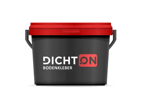 Bodenkleber 10kg - Dispersionskleber, Bodenbelagskleber, Universalkleber - Wand- und Bodenbelag Kleber für Teppich, Parkett, PVC, Vinyl mit hoher Klebkraft & kurzer Ablüftzeit © DICHTON D.80W