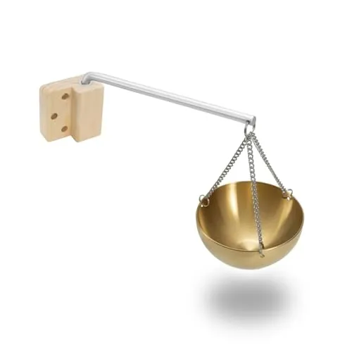 hzexun Verdampferschale für die Sauna, Edelstahl Sauna Aromaschale,Sauna Schale aus Speckstein fur Traditionelle Sauna oder Infrarotsauna (Gold Matte)