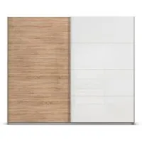 rauch ORANGE Quadra Schwebetürenschrank mit Glaselementen in beige von Rauch