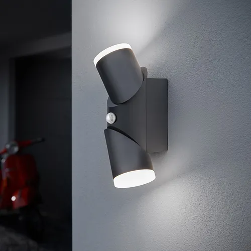 Osram LED Wandleuchte Endura Style UpdownFlex außen mit Sensor - Lampen für Außenanwendung, energieeffiziente LED-Technik mit Bewegungsmelder, ideal für Eingangsbereiche und Terrassen, Schutzart IP44.